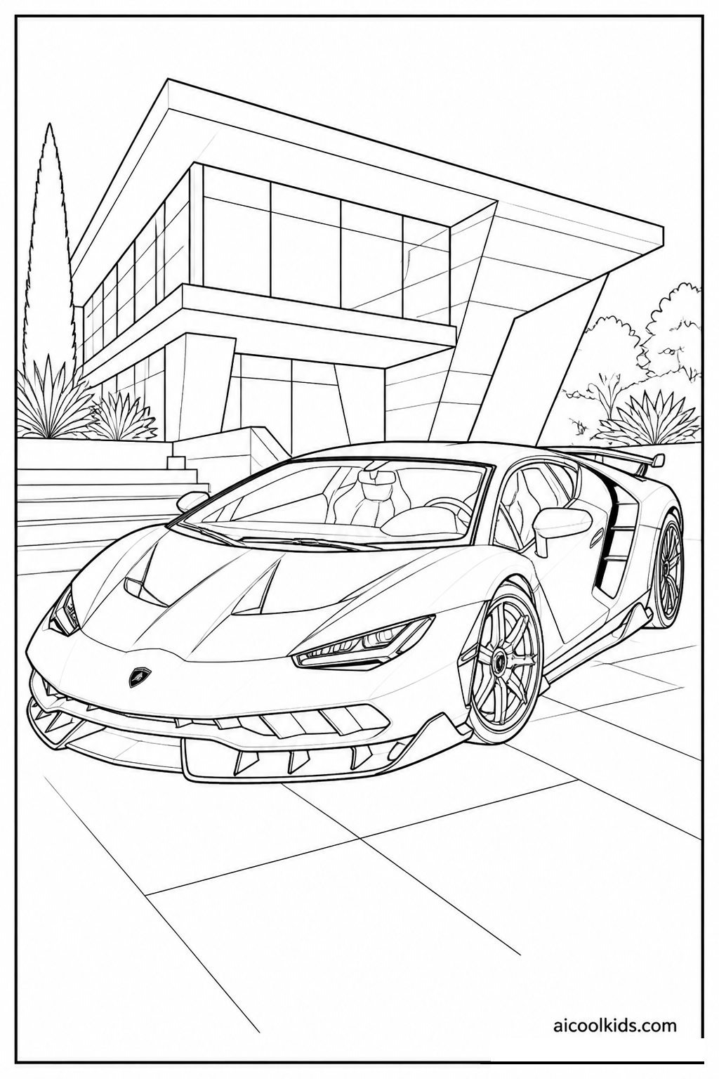 Lamborghini Centenario Limited Edition Coupe free printable activity sheet
