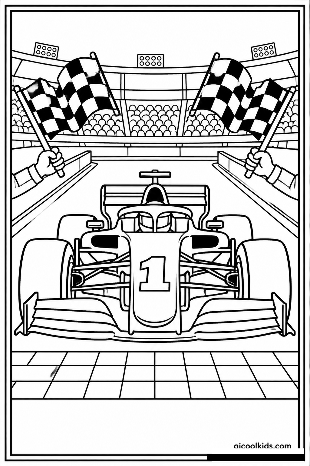 Formula 1 Grand Prix Podium Winner free printable activity sheet