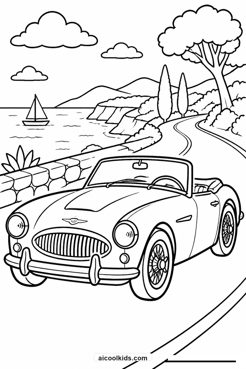 20+ Classic Car Coloring Pages: Free Printable PDF Coloring Sheets for Kids
