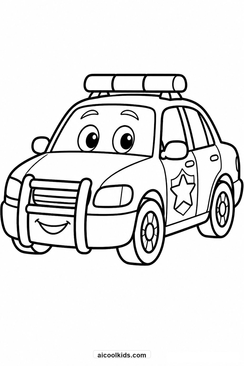 20+ Police Car Coloring Pages: Free Printable PDF Coloring Sheets for Kids